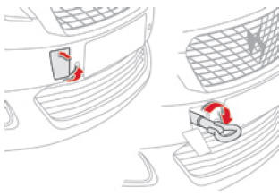 Citroen DS5. Abschleppen des eigenen Fahrzeugs