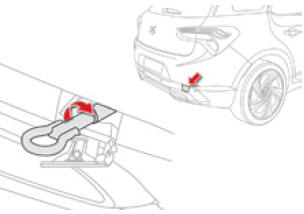 Citroen DS5. Abschleppen eines fremden Fahrzeugs