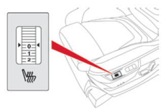 Citroen DS5. Bedienung der Sitzheizung