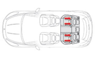 Citroen DS5. ISOFIX-Halterungen