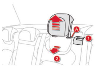 Citroen DS5. Kopfstützen hinten