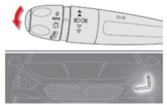 Citroen DS5. Parkleuchten