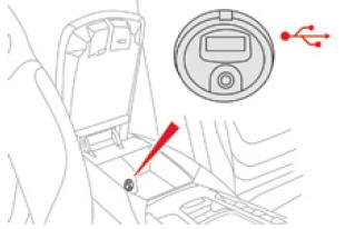 Citroen DS5. USB-Gerät