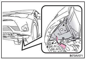 Toyota Avensis. Nebelscheinwerfer (falls vorhanden)