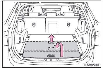 Toyota Avensis. Entnehmen des Wagenhebers (Kombi)