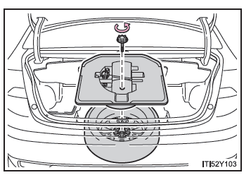 Toyota Avensis. Fahrzeuge mit normalem Reserverad