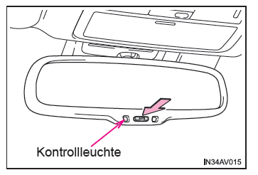 Toyota Avensis. Automatisch abblendbarer Innenrückspiegel