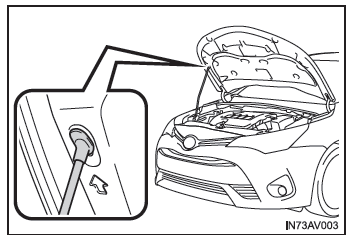 Toyota Avensis. Motorhaube