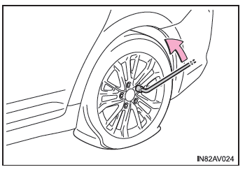 Toyota Avensis. Radwechsel bei einer Reifenpanne