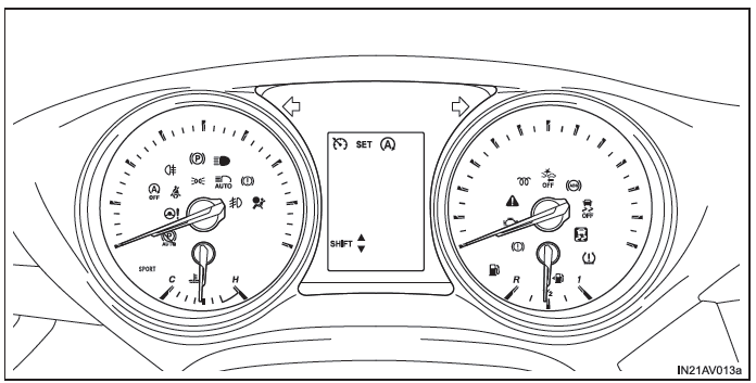 Toyota Avensis. Fahrzeuge mit Schwarz-Weiß-Display