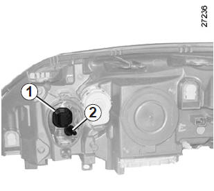 Renault Laguna. Beleuchtung vorne mit xenonlampen: Lampenwechsel
