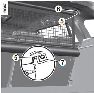 Renault Laguna. Einbau des Trennnetzes