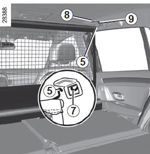 Renault Laguna. Einbau des Trennnetzes