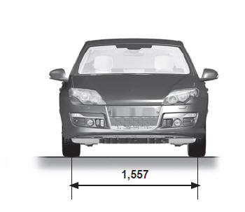 Renault Laguna. Fahrzeugabmessungen