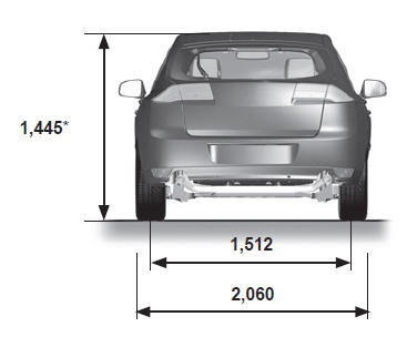 Renault Laguna. Fahrzeugabmessungen