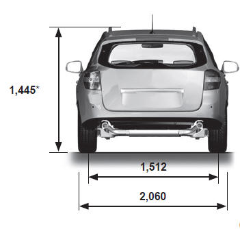 Renault Laguna. Fahrzeugabmessungen