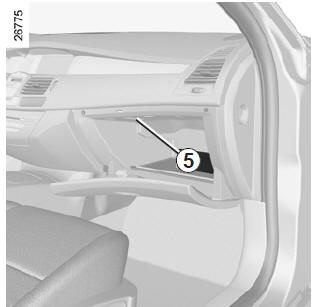 Renault Laguna. Handschuhfachleuchten 5