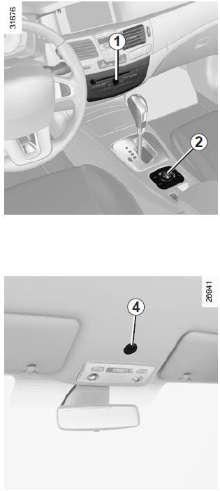 Renault Laguna. Integrierte Steuerung der Freisprechanlage