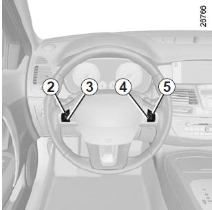 Renault Laguna. Ändern der Regelgeschwindigkeit