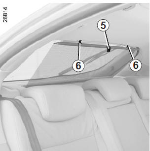 Renault Laguna. Sonnenjalousie hinten