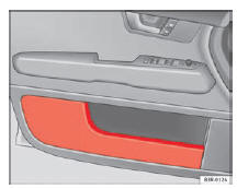 Seat Exeo. Abb. 126 Türverkleidung mit Ablagefach