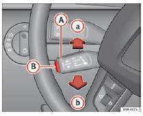 Seat Exeo. Abb. 144 Bedienungselemente der Geschwindigkeitsregelanlage