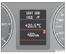 Seat Exeo. Abb. 65 Fahrerinformationssystem