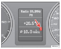 Seat Exeo. Abb. 59 Bordcomputer: Speicherebene 1