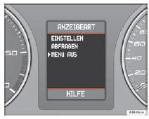 Seat Exeo. Abb. 62 Display: Anfangsmenü