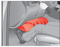 Seat Exeo. Abb. 22 Die aufgeblasenen Airbags schützen bei einem Frontaufprall