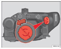 Seat Exeo. Abb. 193 Glühlampe für Blinklicht