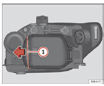 Seat Exeo. Abb. 198 Standlicht (Fahrzeugaußenseite)