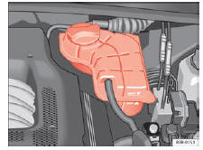 Seat Exeo. Abb. 171 Motorraum: Kühlmittelbehälter