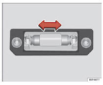 Seat Exeo. Abb. 226 Kennzeichenbeleuchtung