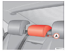 Seat Exeo. Abb. 111 Mittlerer Fondsitz: Kopfstütze