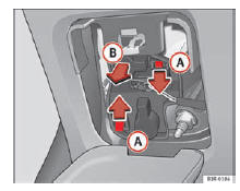 Seat Exeo. Abb. 219 Lampenträger ausbauen