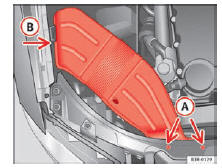 Seat Exeo. Abb. 203 Luftführungshutze an rechter Fahrzeugseite