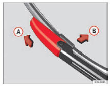 Seat Exeo. Abb. 173 Wischerblatt abnehmen