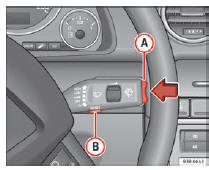 Seat Exeo. Abb. 58 Scheibenwischerhebel: Funktionswahlschalter